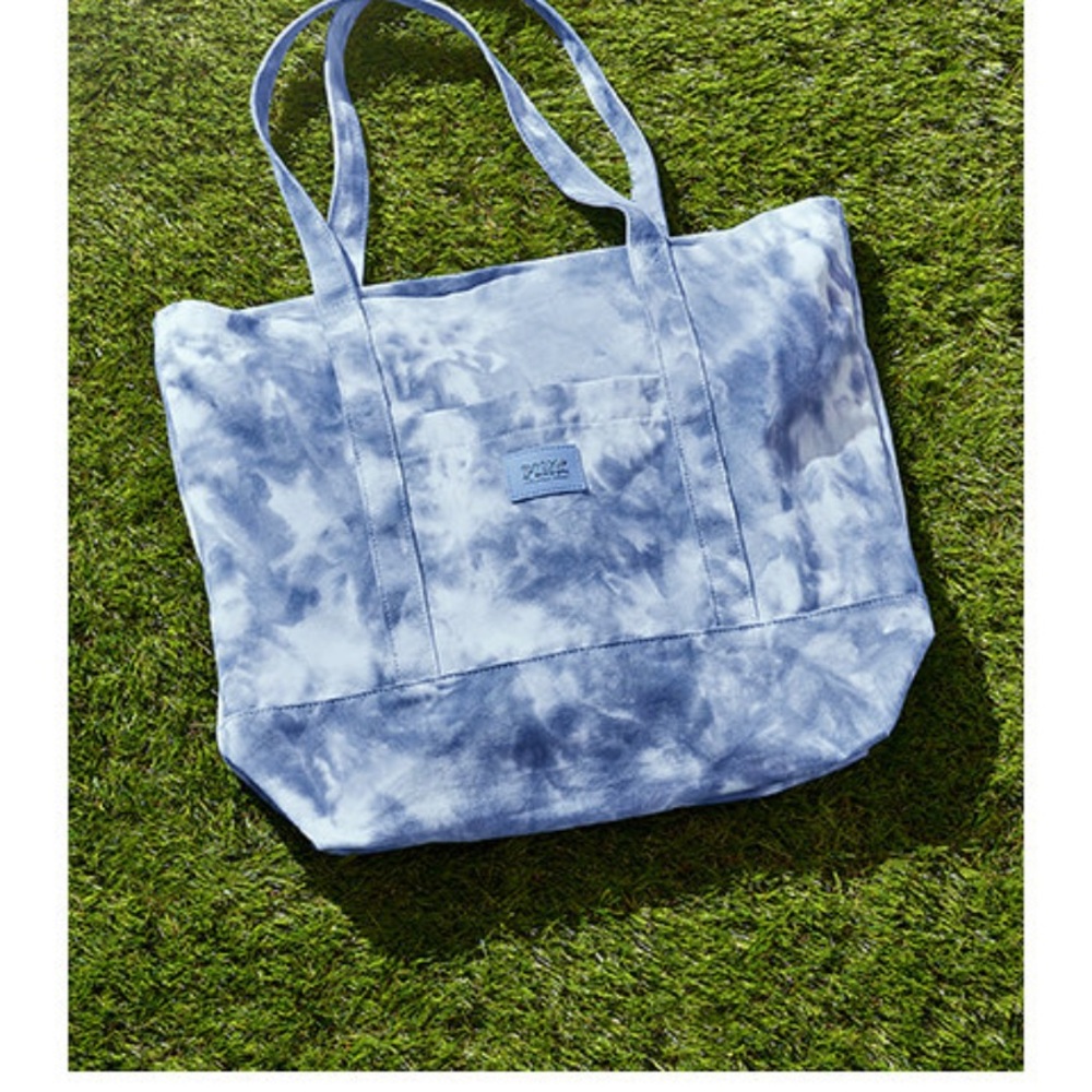 PINK tie dye tote